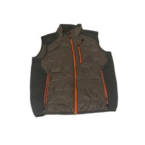 Propel Vest Men Small Grey Zipped Pockets Bass Engineered Outdoors Casual Puffer